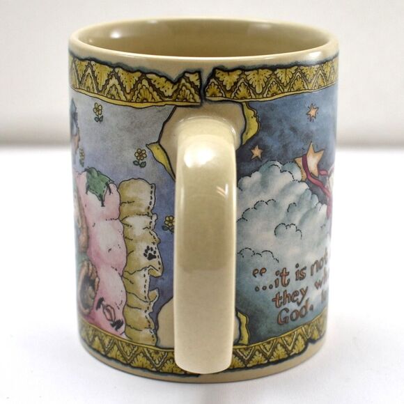 Boyds Bears Baby Mug..So Fresh From God Love Us Dickens Quote 1999 Pottery Works - Picture 2 of 6